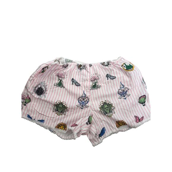 Wicked X Katie Kime Other - Wicked x Katie Kime Women's Pajama Boxer Shorts Pink Toile Oz Pinstripe Size L